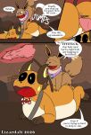  absurd_res alex_(lizarddude812) bag belly big_butt bodily_fluids bow_tie butt cave crying duo eevee english_text everstone explorer fan_character feral forced generation_1_pokemon hi_res humanoid humping hyper internal internal_views lizarddude812 male male/male meep_the_eevee nintendo pleased pleased_expression pokemon pokemon_(species) pokemorph profanity raichu rape rock rock_wall sex tears text 