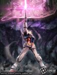  amputee asteroid beam_rifle commentary_request copyright_notice damaged earth_federation energy_beam energy_gun english_text firing gundam gundam_card_game headless last_shooting logo mecha mecha_focus military_base mobile_suit mobile_suit_gundam muzzle_flash official_art promotional_art realistic robot rx-78-2_gundam scene_reference science_fiction soezy space_habitat sunrise_(company) title weapon zeon 