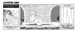  anthro areola big_breasts bikini breasts clothed clothing comic coughing english_text female huge_breasts mammal monochrome nipples rodent skimpy squirrel swimsuit text wide_hips zaftigbunnypress 