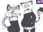  accessory ahoge anthro bell bell_collar black_nose blush blush_lines bodily_fluids chest_tuft choker circle_eyebrows clothed clothing collar countershading dipstick_tail eyebrow_through_hair eyebrows felid fluffy fluffy_hair fur furgonomics grey_body grey_fur grey_hair hair hair_between_eyes hair_over_eye jewelry legwear leo_(shiyaa_stuff) long_sleeves male mammal markings multiple_poses necklace nervous off_shoulder palette pantherine pose pupils shiyaa_stuff shy simple_background sketch snow_leopard solo spots spotted_hair star_symbol stockings sweat sweater tail tail_accessory tail_collar tail_markings topwear translucent translucent_hair tuft white_background white_body white_fur white_hair white_pupils 