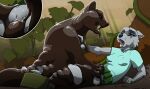  ambiguous_gender anthro clothed clothing duo female feral forced goo_creature hi_res intersex intersex/male malcoon male mammal mud nipple_outline partially_clothed penetration plant procyonid raccoon rape sex timor vaginal vaginal_penetration 