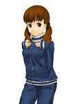  brown_eyes brown_hair extra fumitsuki_(tick_tack_works) k-on! long_hair lowres solo track_suit twintails wakaouji_ichigo 