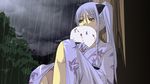 albino fan japanese_clothes kataasa-ko kimono mr.romance original paper_fan ragnarok_online rain solo uchiwa yukata 