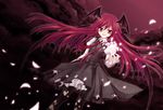  bad_id bad_pixiv_id head_wings koakuma long_hair mikazuki_sara pantyhose red_hair solo torn_clothes torn_legwear touhou wings 