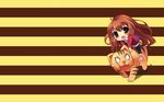  aisaka_taiga brown_hair chibi long_hair red_eyes seifuku tiger toradora youta 