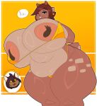  absurd_res aiki_(zariorwen) anthro antlers areola belly belly_overhang big_areola big_belly big_breasts bikini breast_grab breast_squish breasts brown_body clothing deer deer_ears domestic_cat duo ear_piercing felid feline felis female freckles glistening glistening_body golden_week green_eyes hand_on_breast hi_res horn huge_breasts looking_at_viewer looking_down looking_down_at_viewer lynnminx male male/female mammal markings multicolored_body open_mouth overweight overweight_female piercing red_nose scut_tail short_tail simple_background sparkles sparkling_eyes squish swimwear tail text thick_thighs tight_bra tight_clothing tongue tongue_out two-piece_swimsuit two_tone_body wide_hips zorya_(zariorwen) 