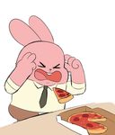  2016 cartoon_network digital_media_(artwork) food humor lagomorph male mammal pizza rabbit richard_watterson sunnynoga the_amazing_world_of_gumball 