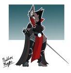  2016 alpha_channel anthro armor barefoot bat big_breasts biped black_hair black_lipstick bottomwear breastplate breasts cape claws clothing fangs feet female fishnet_clothing fishnet_topwear grey_body hair hand_on_hip hi_res holding_melee_weapon holding_object holding_rapier holding_sword holding_weapon inner_ear_fluff leaf-nosed_bat lipstick loincloth long_hair makeup mammal melee_weapon microbat outline pale_eyes pauldron rapier rubbermage simple_background small_waist solo sword teeth thick_thighs toony topwear transparent_background tuft unconvincing_armor vampire_bat weapon white_outline wide_hips winged_arms wings yangochiropteran 