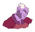 2023 2_horns bust_portrait clothed clothed_humanoid clothed_male clothing digital_drawing_(artwork) digital_media_(artwork) empty_eyes eyebrows facial_hair front_view head_horn head_tilt horn humanoid humanoid_pointy_ears ior_(kingarthur_i) kingarthur_i looking_aside male multicolored_clothing multicolored_topwear open_mouth orange_clothing orange_topwear pointy_ears portrait purple_body purple_clothing purple_eyebrows purple_facial_hair purple_sideburns purple_topwear red_clothing red_topwear sideburns simple_background solo teeth thick_eyebrows topwear underbite white_background