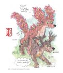 anal animal_genitalia animal_penis anthro aroused ball bodily_fluids bound canid canine canine_genitalia canine_penis canis cum cum_in_ass cum_inside cum_on_body cum_on_ground dialogue duo erection fennec_(artist) feral firewolf_(swapped) genital_fluids genitals grass humping knot knotted_penis knotting male male/male mammal multiple_orgasms ollie_(swapped) on_grass on_ground orgasm painting_(artwork) penis plant species_transformation speech_bubble surprised swapped_(movie) text touch_grass traditional_media_(artwork) transformation transformaton tree_wolf watercolor_(artwork) wolf