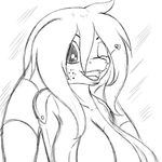  &lt;3 2016 allin anthro big_breasts breasts cleavage clothed clothing female freckles hi_res huge_breasts looking_at_viewer one_eye_closed open_mouth scalie sketch solo suirano 