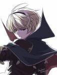  1boy armor black_armor black_hairband blonde_hair commentary_request fire_emblem fire_emblem_fates hairband highres leo_(fire_emblem_fates) looking_at_viewer male_focus nknaxs red_eyes short_hair solo 
