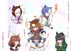  6+girls ^_^ ahoge anger_vein animal_ears blue_eyes blue_hair braid bright_pupils brown_hair buena_vista_(heroina_inocente)_(umamusume) buena_vista_(umamusume) cesario_(future_weaver)_(umamusume) cesario_(umamusume) closed_eyes commentary_request daring_tact_(racing)_(umamusume) daring_tact_(umamusume) epiphaneia_(racing)_(umamusume) epiphaneia_(umamusume) hair_between_eyes hair_ornament hairband hand_on_another's_head highres horse_ears horse_girl long_hair medium_hair multicolored_hair multiple_girls official_alternate_costume open_mouth revision shiromae4 short_hair smile special_week_(special_dreamer)_(umamusume) special_week_(umamusume) symboli_kris_s_(onyx_soldier)_(umamusume) symboli_kris_s_(umamusume) translation_request umamusume umamusume_horse_relations white_hair 