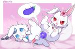 2026 ageam_(sylvtasticalsylveon) anal anal_penetration animal_genitalia artist_name balls bedding bedding_background biped bipedal_feral blue_eyes blush blush_stickers bodily_fluids border clitoral_hood digital_drawing_(artwork) digital_media_(artwork) digitigrade dildo dildo_in_ass dildo_insertion double_dildo drooling duo feet female female_feral female_on_feral female_penetrated feral feral_on_feral feral_penetrated feral_penetrating feral_penetrating_feral flower_on_head food food_fetish food_play fur genitals half-closed_eyes hand_on_cheek heart_symbol hearts_around_head hi_res hindpaw intraspecies jewelpet jewelry lagomorph leporid looking_at_another looking_at_partner looking_pleasured lying male male/female male_feral male_on_feral male_penetrated mammal markings narrowed_eyes necklace object_in_ass on_back on_side paws penetration penis pictographics pink_background rabbit red_eyes ruby_(jewelpet) saliva sanrio sega_fave sex sex_toy sex_toy_in_ass sex_toy_insertion shaded shaking sharing_sex_toy sheath side_view simple_background soft_shading spots spotted_body spotted_fur tapering_penis text tremble_spikes trembling vulva white_body white_border white_fur zyuuniie
