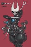  anthro areola arthropod biped blue_areola bodysuit breasts clitoris clothing corruption facial_expression female genitals glistening glistening_body hi_res hollow_knight_(franchise) hornet_(hollow_knight) knife muscular nail_(weapon) nipples parasite penetration sintet6 skinsuit solo team_cherry tentacle_in_vagina tentacle_penetration tentacles tight_clothing tremble_spikes urethra vaginal vaginal_penetration vulva 