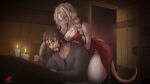  16:9 absurd_res anthro beard big_breasts big_butt blonde_hair bound braided_hair breasts brown_eyes brown_hair butt clothed clothing dominant dominant_female duo facial_hair featureless_crotch female fleer_(hellcross) forced frown fur hair hand_on_shoulder hellcross hi_res human leaning_on_another long_hair looming looming_over male male/female mammal murid murine rat resting_on_partner rodent skaven slave smile squish submissive submissive_male tail thick_thighs warhammer_(franchise) warhammer_fantasy warpstone white_body white_fur widescreen yellow_eyes 