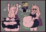 2026 abdominal_bulge after_vore ambiguous_gender ambiguous_prey animal_print ashido_mina before_and_after belly big_belly big_breasts big_butt black_sclera blush blush_lines bodily_fluids bottomwear breasts breath butt butt_expansion cheetah_print cleavage clothed clothing death digestion digestion_noises digital_media_(artwork) dress exclamation_point expansion fatal_vore female female_pred grey_background hair hand_on_belly hi_res horn horned_humanoid huge_belly huge_butt humanoid humanoid_pred hyper hyper_belly hyper_butt long_hair looking_back messy_hair my_hero_academia navel open_mouth open_smile overweight overweight_female overweight_humanoid panties pattern_bottomwear pattern_clothing pattern_panties pattern_underwear pink_body pink_hair purse question_mark raised_arms rear_view reference_image right_to_left rumbling_stomach screencap shaded_face side_view simple_background sloshing_belly smile solo spots spotted_bottomwear spotted_clothing spotted_panties spotted_underwear surprised sweat sweatdrop teeth toffee_gulp torn_clothing torn_dress underwear vore wardrobe_malfunction weight_gain