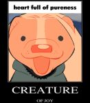 2023 :3 anthro caption chibi demotivational_poster_(meme) dot_eyes english_text fur hair happy image_macro long_hair male mammal meme mephitid nonbinary_(lore) open_mouth open_smile pink_body pink_fur pink_nose silly_face simple_eyes skunk skunkes smile smunker_(skunkes) solo text