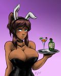  1girl alternate_costume avatar_(series) breasts bunny_ears bunnysuit cleavage edit fake_animal_ears iahfy korra large_breasts the_legend_of_korra 