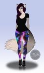  anthro clothed clothing ear_piercing female hands_behind_back looking_at_viewer mammal mustelid piercing smile solo weasel wide_hips xxmteexx 