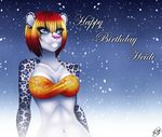  anthro breasts clothed clothing english_text feline female fur hair leopard mammal navel smile solo spots text wide_hips xxmteexx 
