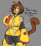  anthro bodysuit brown_body brown_fur clothing dawn_chorus_(artist) domestic_cat dress eyewear felid feline felis female fur gameoverse glitch_productions goggles guide_lines half-length_portrait kit_bodega limb_enhancers mammal portrait sketch skinsuit solo tail tight_clothing whiskers 