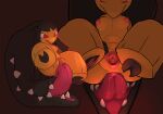  absurd_res anal anal_masturbation anthro areola autocunnilingus autorimming biped black_feet black_hair bodily_fluids breasts clitoral_hood clitoris closed_smile digital_drawing_(artwork) digital_media_(artwork) dim_lighting dripping ediblecrustables erect_nipples feet female generation_3_pokemon genitals hair hi_res looking_down masturbation mawile mouth_closed narrowed_eyes nintendo nipples open_mouth oral oral_masturbation overbite pokemon pokemon_(species) red_eyes saliva saliva_drip saliva_on_tongue sharp_teeth simple_background smile solo tan_background teeth underbite vaginal vaginal_masturbation vulva yellow_body 