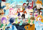  6+boys 6+girls blaine_(pokemon) blue_hair brock_(pokemon) brown_hair bugsy_(pokemon) butterfly_net celebi chikorita chuck_(pokemon) clair_(pokemon) cyndaquil erika_(pokemon) ethan_(pokemon) everyone facial_hair falkner_(pokemon) flower giovanni_(pokemon) halloweencake hand_net happy_anniversary hat highres ho-oh janine_(pokemon) jasmine_(pokemon) lt._surge lugia lyra_(pokemon) misty_(pokemon) morty_(pokemon) multiple_boys multiple_girls mustache orange_hair pink_hair pokemon pokemon_(creature) pokemon_heartgold_and_soulsilver porkpie_hat pryce_(pokemon) purple_hair red_(pokemon) rose sabrina_(pokemon) silver_(pokemon) sunglasses team_rocket totodile twintails whitney_(pokemon) 