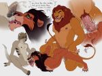  anal anal_penetration anthro anus areola ball_lick balls bodily_fluids brother_(lore) brother_penetrating_brother brothers_(lore) butt captainskee claw_marks cum cum_from_ass cum_in_ass cum_inside cumshot dialogue digital_media_(artwork) disney ejaculation english_text erection eye_scar facial_scar feet felid fingers foreskin from_behind_position fur genital_fluids genitals group group_sex hair half-closed_eyes herpestid hi_res holding_arms incest_(lore) jule_(thetamule) kneeling licking lion looking_back male male/male male_penetrated male_penetrating male_penetrating_male mammal mane mature_anthro mature_male meerkat mufasa muscular muscular_anthro muscular_male narrowed_eyes nipples nude one_eye_closed open_mouth oral orgasm pantherine partially_retracted_foreskin penetration penile penile_penetration penis penis_in_ass penis_in_mouth penis_lick precum precum_string pubes punishment_sex saliva saliva_on_balls saliva_on_penis scar scar_(the_lion_king) sex sibling_(lore) simple_background sitting smile speech_bubble spread_legs spreading tail teeth text the_lion_king threesome toes tongue tongue_out trio vein veiny_penis 