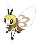  black_eyes bug commentary full_body gen_7_pokemon highres insect no_humans official_art pokemon pokemon_(creature) ribombee solo transparent_background 