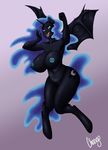  anthro armpits big_breasts breasts chango-tan edit equine female friendship_is_magic horn mammal my_little_pony nightmare_moon_(mlp) nipples nude pussy solo winged_unicorn wings 