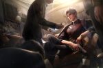  1boy 3boys 3d 4boys belt black_jacket black_pants black_shirt blurry chair closed_mouth collared_shirt couch crossed_legs formal_clothes game_asset grey_hair gun handgun highres holding holding_gun holding_weapon indoors jacket jacket_on_shoulders lamp long_sleeves love_and_deepspace male_focus money multiple_boys necktie non-web_source official_art pants self-datamine shirt short_hair sitting smile solo_focus suit sylus_(love_and_deepspace) sylus_(relentless_conqueror)_(love_and_deepspace) table vest weapon white_hair 