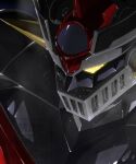  amakawa_mayu commentary_request glowing glowing_eye highres mazinger_(series) mazinger_z mazinger_z_(mecha) mecha mecha_focus no_humans pilder portrait robot science_fiction solo super_robot watermark yellow_eyes 