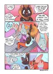  2016 absurd_res anthro bat blush clothed clothing comic digital_drawing_(artwork) digital_media_(artwork) dosent english_text fur hair hi_res love male male/male mammal mouse relationship rodent romantic romantic_couple teasing text 
