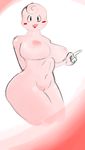  abstract_background anthro anthropokemon big_breasts blush breasts clefairy female huge_breasts looking_at_viewer nintendo nipples pointing pok&eacute;mon pok&eacute;morph pussy solo standing thedartkid video_games 