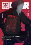  1girl absurdres black_hoodie commentary english_commentary highres hood hoodie merchandise_available original saki_(the_atko) simple_background the_atko 