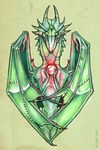  2009 dragon firell forehead_eye orb scalie solo stitches third_eye western_dragon wings 