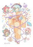  4girls :3 :d ;d aerial_fireworks alternate_costume animal_ears bag bagged_fish bird_wings black_hairband black_hat black_wings blue_kimono blush blush_stickers bow braid brown_hair brown_sandals cat_ears cat_tail chibi chibi_inset commentary cotton_candy disembodied_linked_eye eyeball fireworks fish floral_print floral_print_kimono folding_fan food full_body green_bow green_eyes green_hair green_kimono green_sash hair_bow hair_ornament hairband hand_fan hat hat_bow heart heart_hair_ornament heart_of_string highres holding holding_cotton_candy holding_fan holding_food japanese_clothes kaenbyou_rin kimono komeiji_family_(touhou) komeiji_koishi komeiji_satori long_hair long_sleeves multiple_girls multiple_hair_bows multiple_tails nekomata obi obijime one_eye_closed open_mouth orange_kimono pink_hair print_kimono red_hair reiuji_utsuho rose_print sandals sash siblings silverrain simple_background sisters smile socks striped_clothes striped_kimono tail touhou twin_braids twitter_username two_tails vertical-striped_clothes vertical-striped_kimono very_long_hair waving white_background white_socks wide_sleeves wings yellow_bow yellow_kimono yukata 