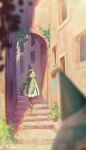  2girls absurdres aqua_cloak blue_hair cloak coco_(tongari_boushi_no_atelier) commentary conical_hat green_eyes grey_hair hat hat_tassel highres multiple_girls porukana qifrey's_atelier_apprentice_uniform richeh_(tongari_boushi_no_atelier) short_hair tongari_boushi_no_atelier wizard_hat 