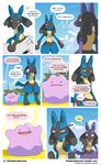  canine crying ditto finalsmashcomic goo lucario mammal nintendo pok&eacute;mon red_eyes super_smash_bros tears video_games 