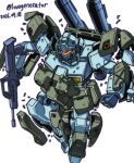  armor artist_name assault_visor beam_rifle dated energy_gun gm_cannon_ii gm_custom gun gundam gundam_0083 holding holding_gun holding_weapon kin-san_(sasuraiga) looking_at_viewer mecha mecha_focus mobile_suit no_humans orange_assault_visor orange_visor rifle robot science_fiction solo twitter_username weapon white_background 
