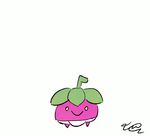  animated_gif bounsweet cherryberrylemon commentary evolution gen_7_pokemon no_humans plant_monster pokemon pokemon_(creature) steenee tsareena 