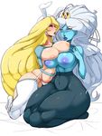  adventure_time big_breasts big_butt breasts butt cartoon_network clothing female fionna_the_human ice_queen mbongo nipples thick_thighs 