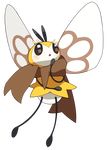  full_body gen_7_pokemon insect_wings md5_mismatch no_humans nyarawr open_mouth pokemon pokemon_(creature) ribombee scarf solo transparent_background wings 