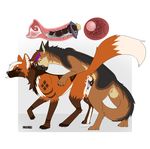  all_fours anatomically_correct_genitalia bite canine cum cum_in_uterus cum_inside digitoxici doggystyle female feral from_behind_position hi_res inpregnation internal male mammal maned_wolf pheeze scruff sex uterus wolf 