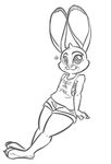  2016 anthro disney female judy_hopps lagomorph leadhooves mammal rabbit solo zootopia 