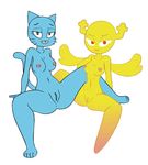  alpha_channel anthro anus blue_fur breasts butt cartoon_network cat feline female full_frontal fur girlfriend half-closed_eyes horn humanoid looking_at_viewer mammal mature_female mother navel nicole_watterson nipples paradox-sin parent penny_fitzgerald pussy red_eyes shape_shifter simple_background sitting smile teasing the_amazing_world_of_gumball transparent_background whiskers wings 