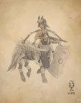  armor armpits centaur equine equine_taur female hair mammal steampunk taur weapon yttrium_(artist) 