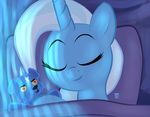  1trick 2016 equine eyes_closed feral friendship_is_magic hair horn lying mammal multicolored_hair my_little_pony pillow plushie sleeping smile solo trixie_(mlp) two_tone_hair unicorn 