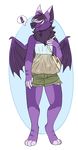  ! ambiguous_gender anthro bat clothed clothing ear_piercing mammal open_mouth piercing rorr solo standing wings 